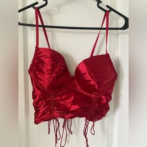 Red corset women’s size Large NWT
